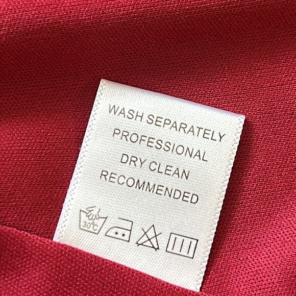 Emmelee Dress Womens Small Red/Maroon Off Shoulder Mini - Picture 10 of 12